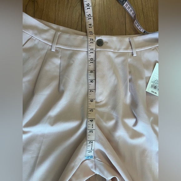 NWT A New Day Women's Pants Size 14 High-Rise Relaxed Fit Tapered Ankle Tan Pink - Picture 5 of 10